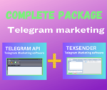 Texsender+Texapi is a robust and innovative Telegram marketing software solution that empowers businesses, marketers, and organizations to harness the full potential of Telegram for their marketing campaigns and communication strategies. With its comprehensive features and user-friendly interface, Texsender+Texapi streamlines the process of engaging with your target audience on Telegram, making it an indispensable tool for anyone looking to maximize their Telegram marketing efforts.